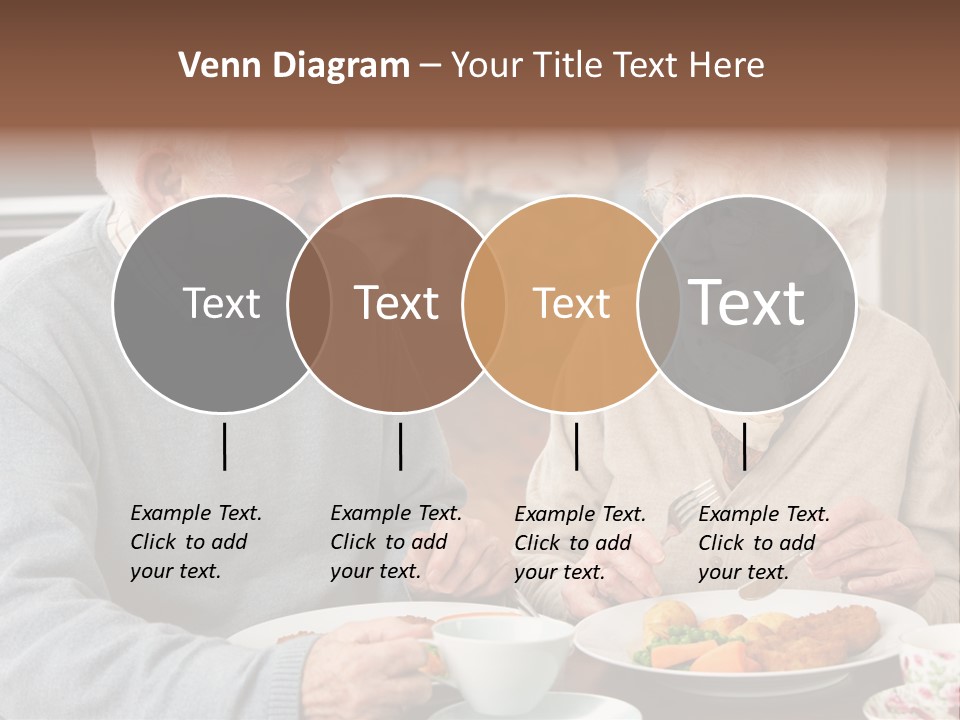 Two People Happy Horizontal PowerPoint Template