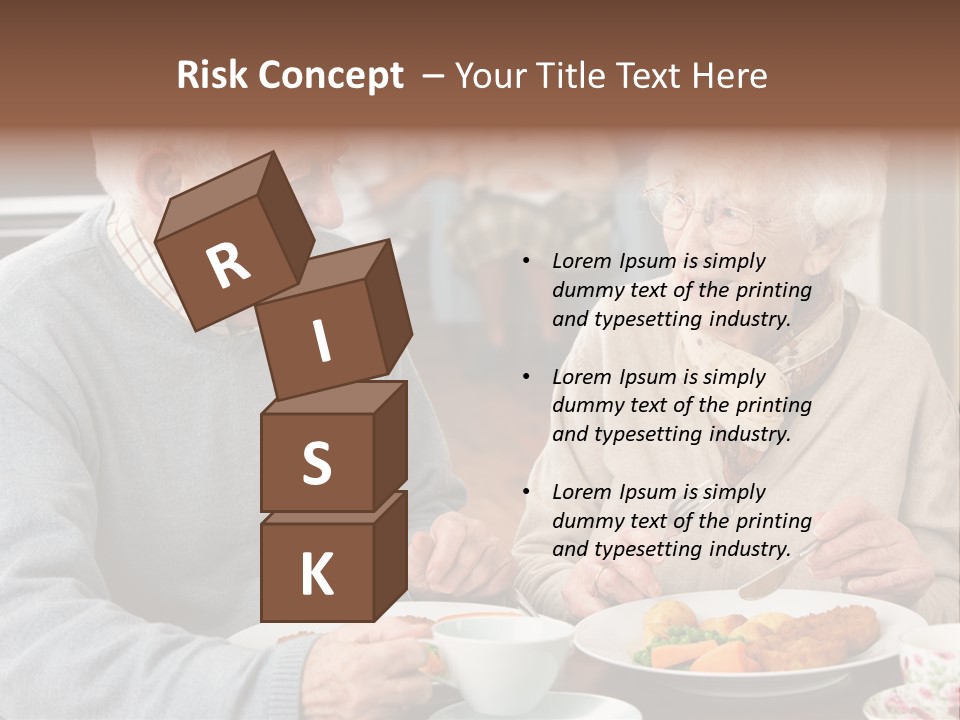 Two People Happy Horizontal PowerPoint Template