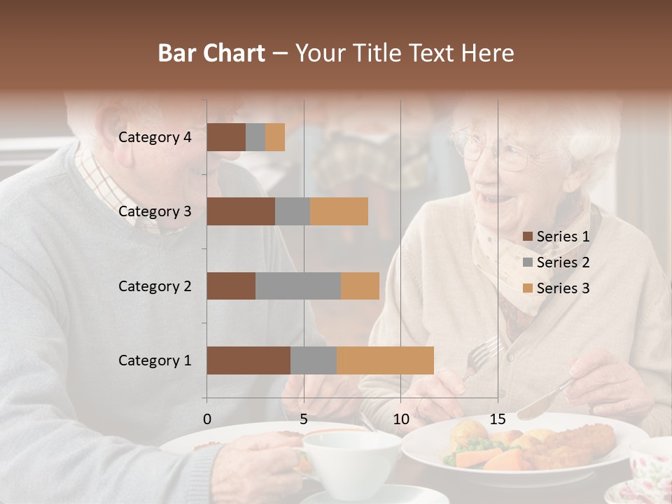Two People Happy Horizontal PowerPoint Template
