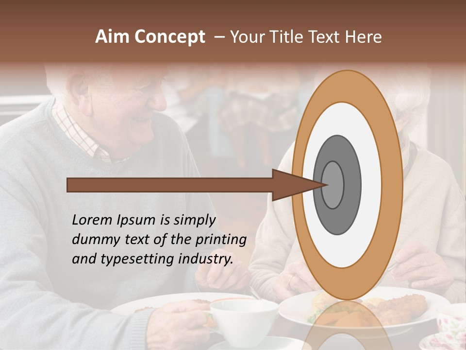 Two People Happy Horizontal PowerPoint Template