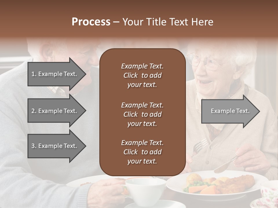 Two People Happy Horizontal PowerPoint Template