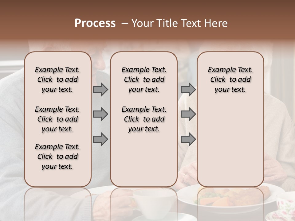 Two People Happy Horizontal PowerPoint Template