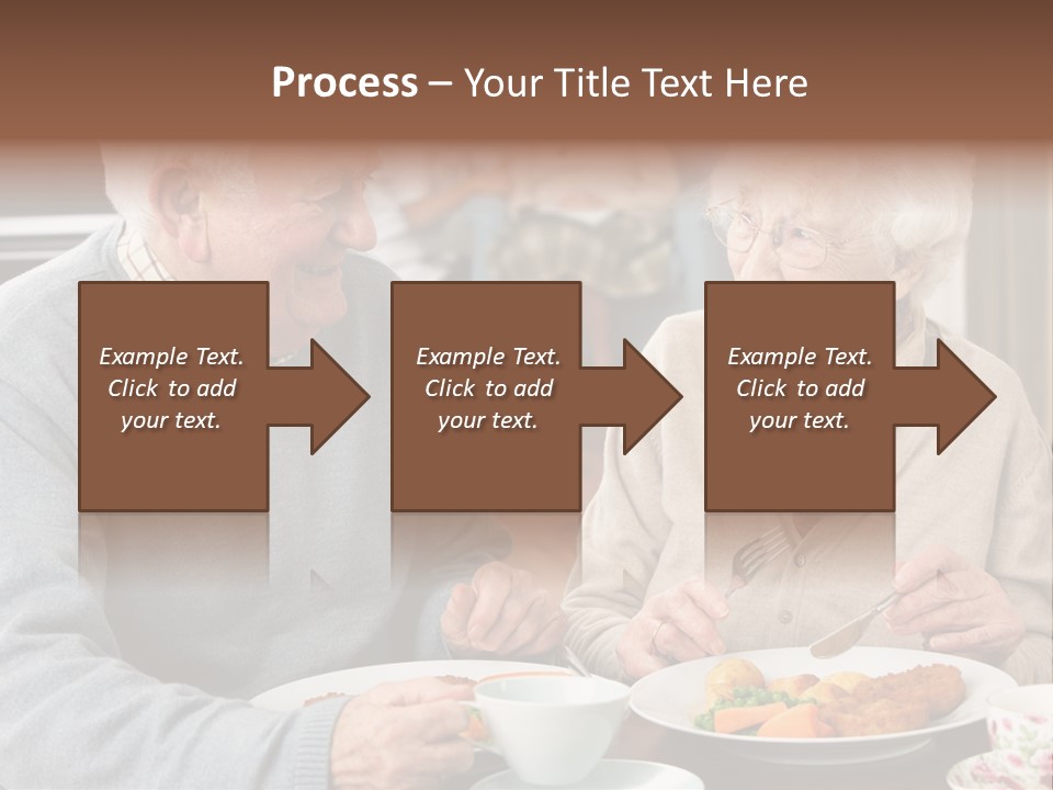 Two People Happy Horizontal PowerPoint Template