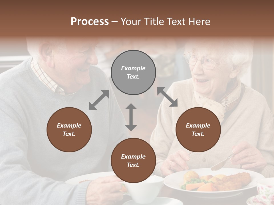 Two People Happy Horizontal PowerPoint Template