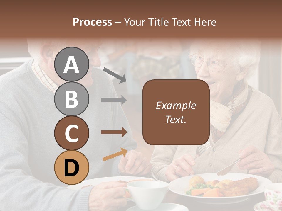 Two People Happy Horizontal PowerPoint Template