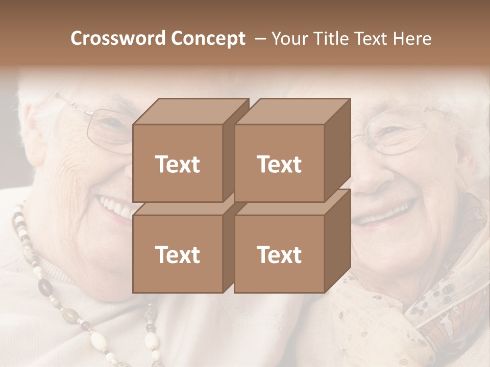 Two People Happy Horizontal PowerPoint Template