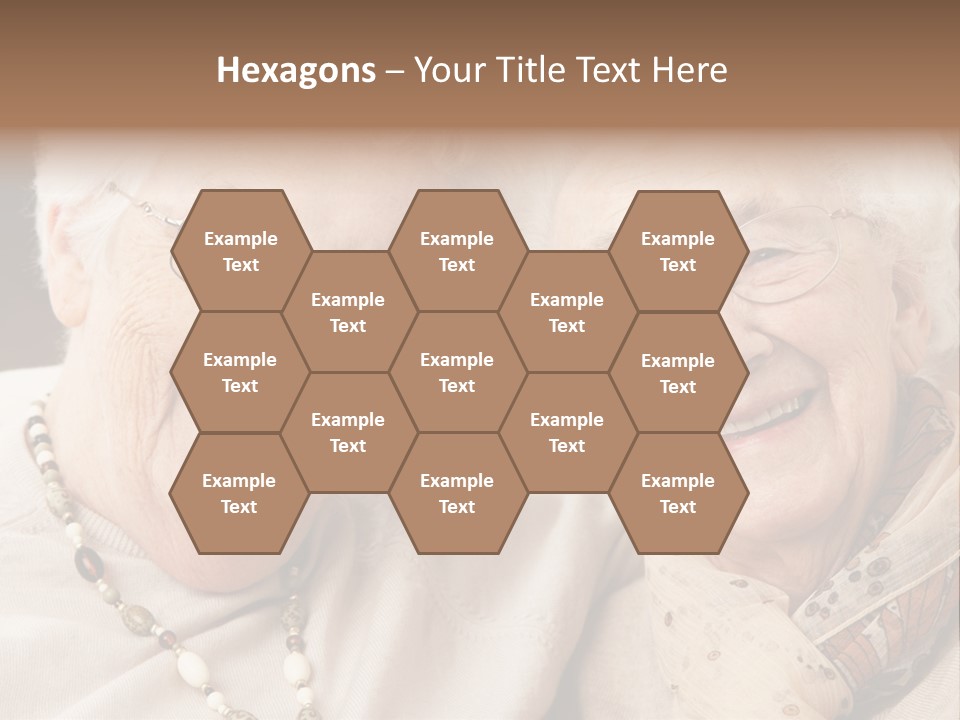 Two People Happy Horizontal PowerPoint Template