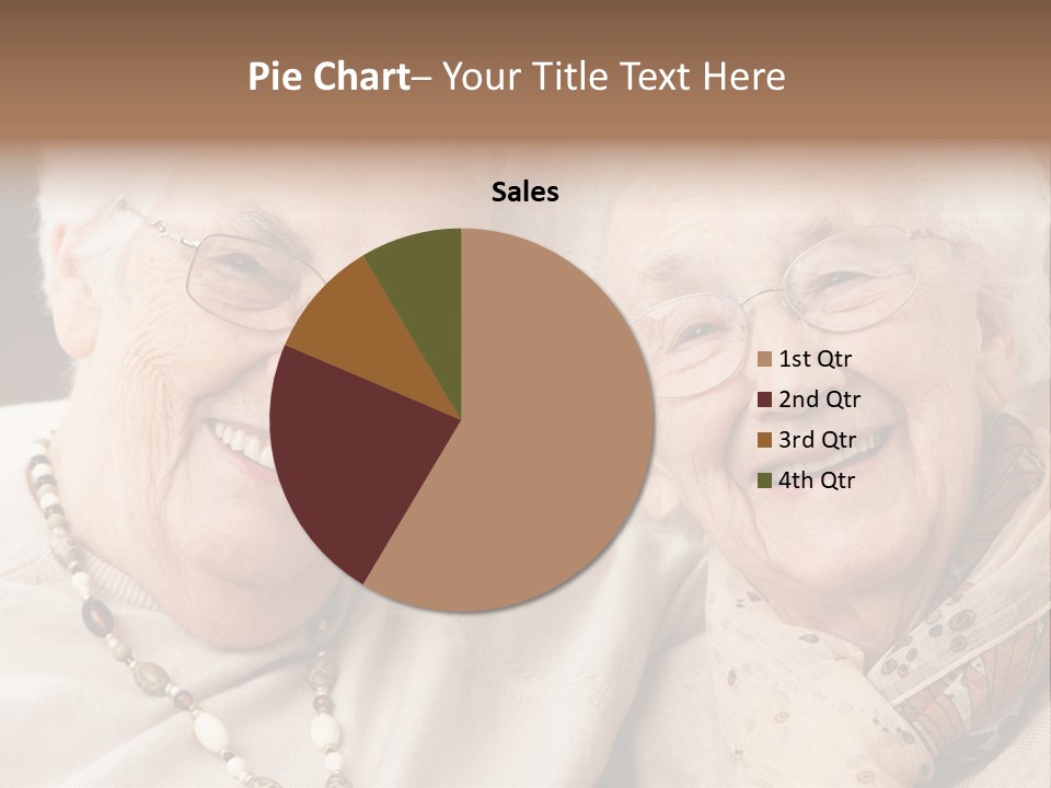 Two People Happy Horizontal PowerPoint Template