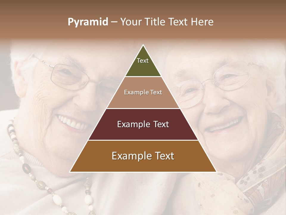 Two People Happy Horizontal PowerPoint Template