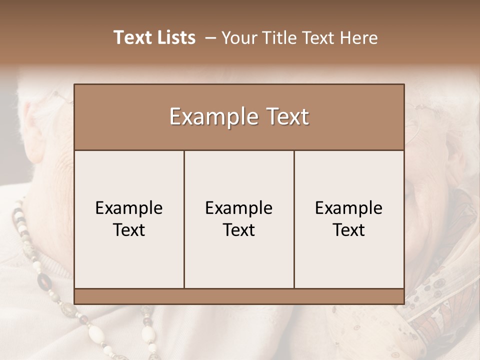 Two People Happy Horizontal PowerPoint Template