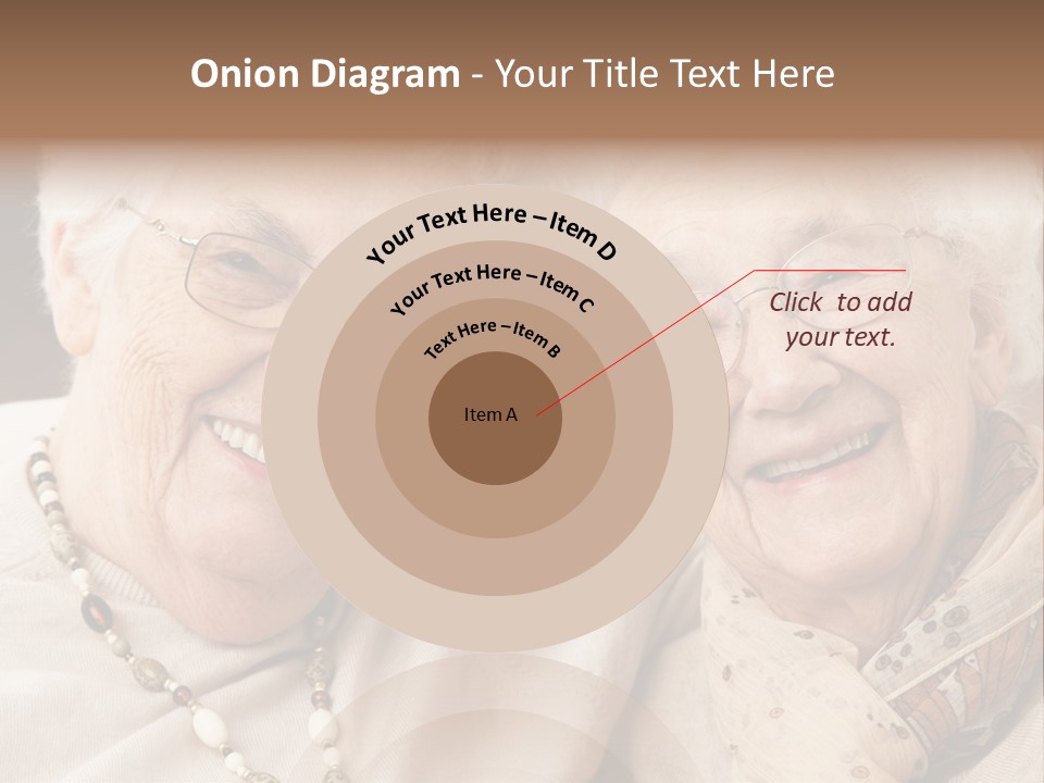 Two People Happy Horizontal PowerPoint Template