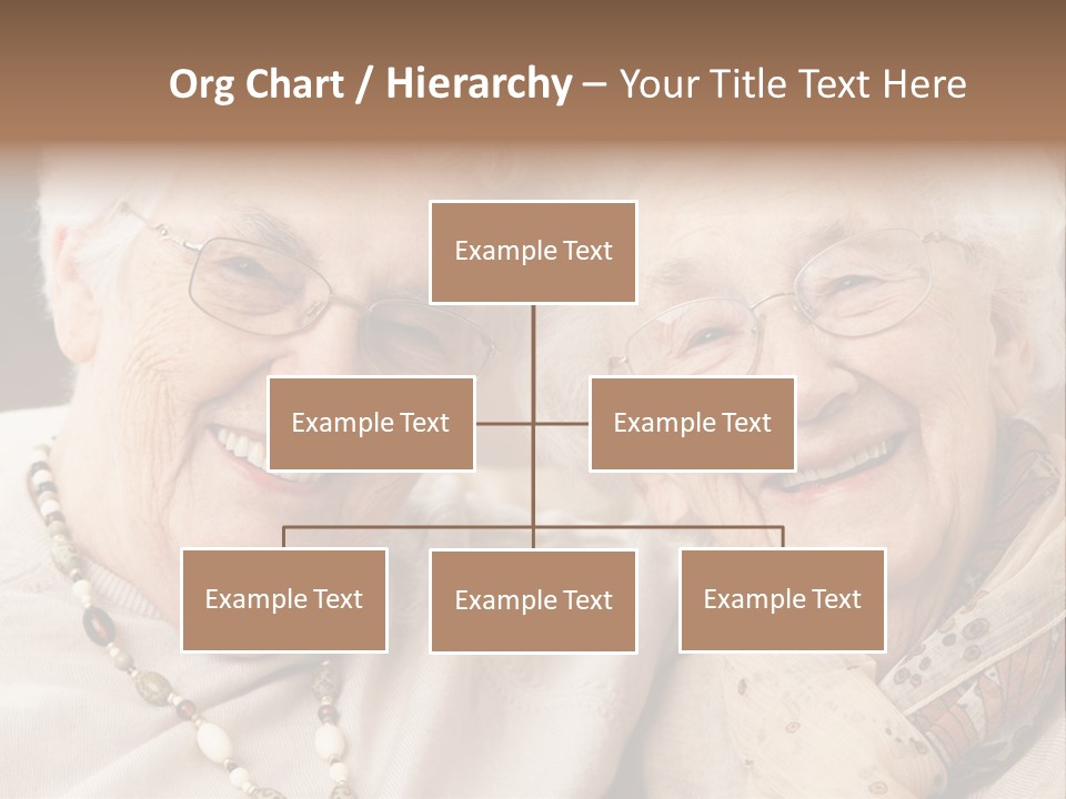 Two People Happy Horizontal PowerPoint Template