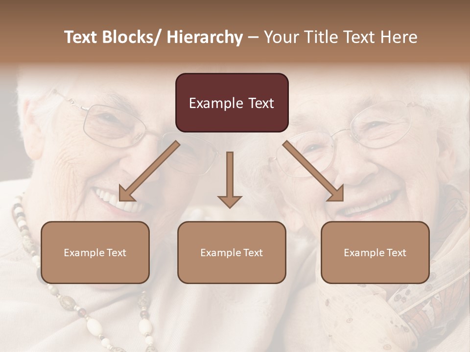 Two People Happy Horizontal PowerPoint Template