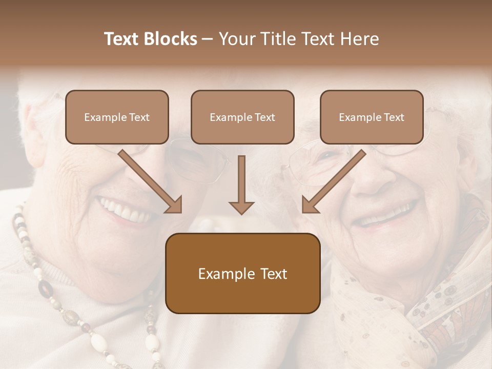 Two People Happy Horizontal PowerPoint Template