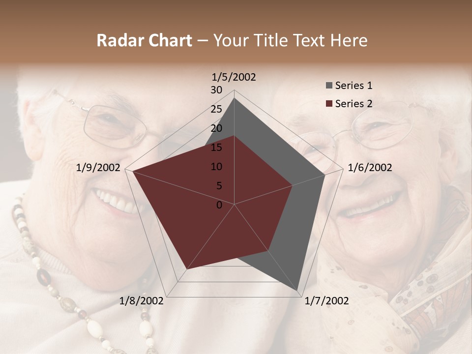 Two People Happy Horizontal PowerPoint Template