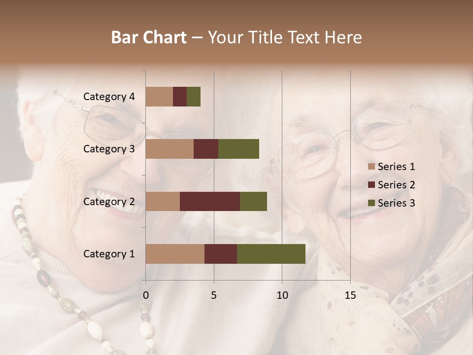 Two People Happy Horizontal PowerPoint Template