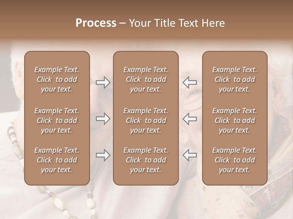 Two People Happy Horizontal PowerPoint Template