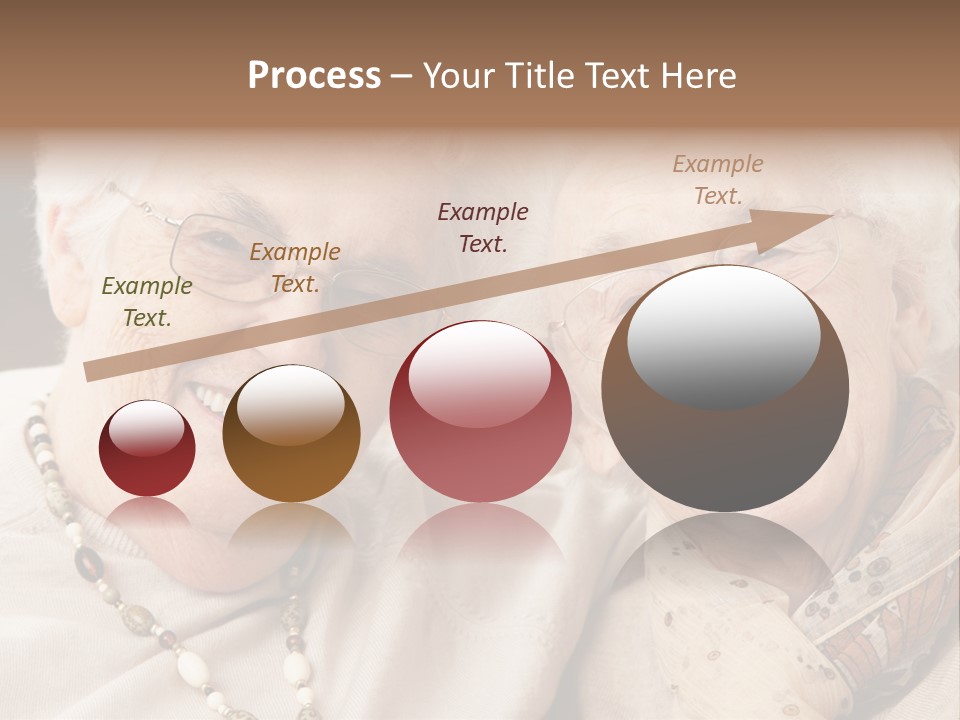 Two People Happy Horizontal PowerPoint Template