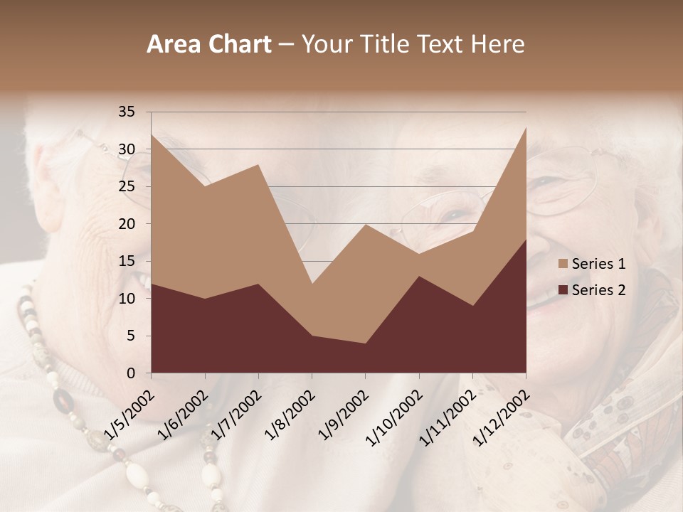 Two People Happy Horizontal PowerPoint Template