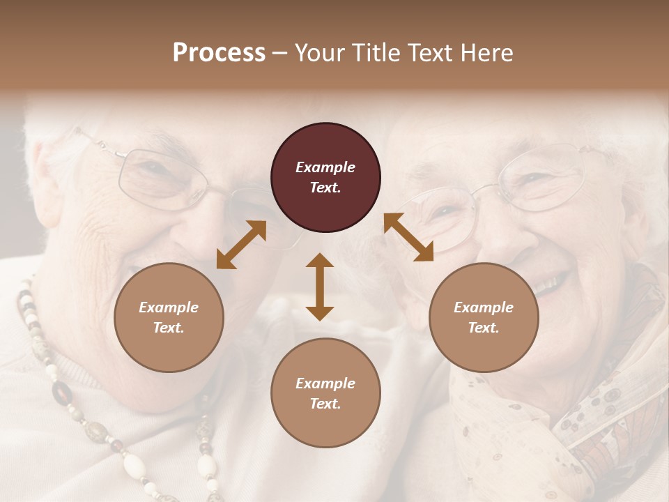 Two People Happy Horizontal PowerPoint Template