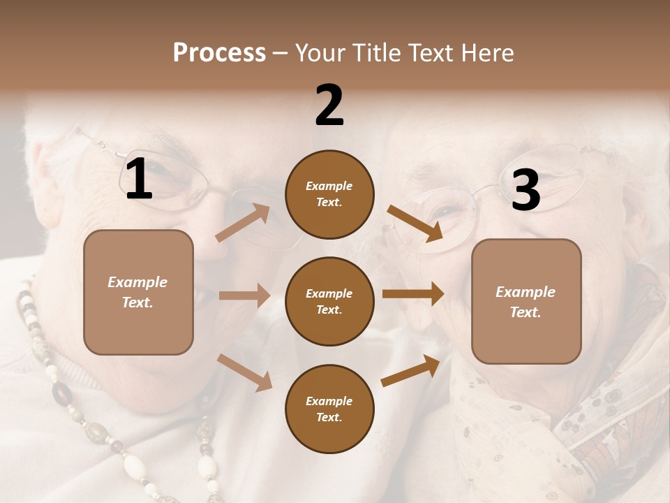 Two People Happy Horizontal PowerPoint Template