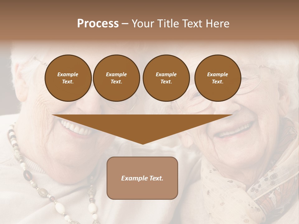 Two People Happy Horizontal PowerPoint Template