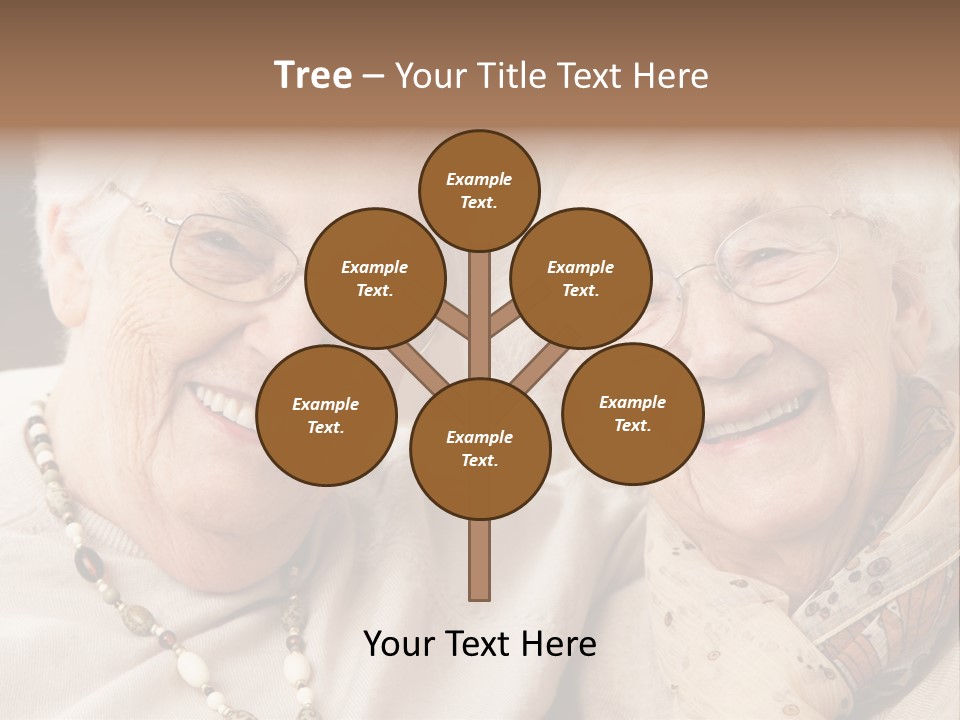 Two People Happy Horizontal PowerPoint Template