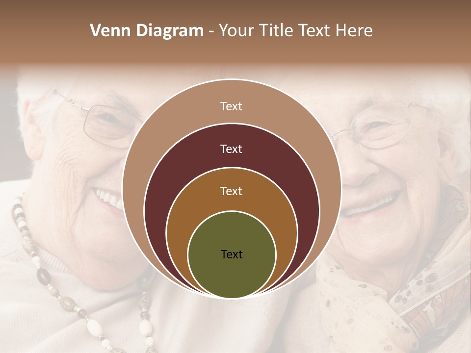 Two People Happy Horizontal PowerPoint Template