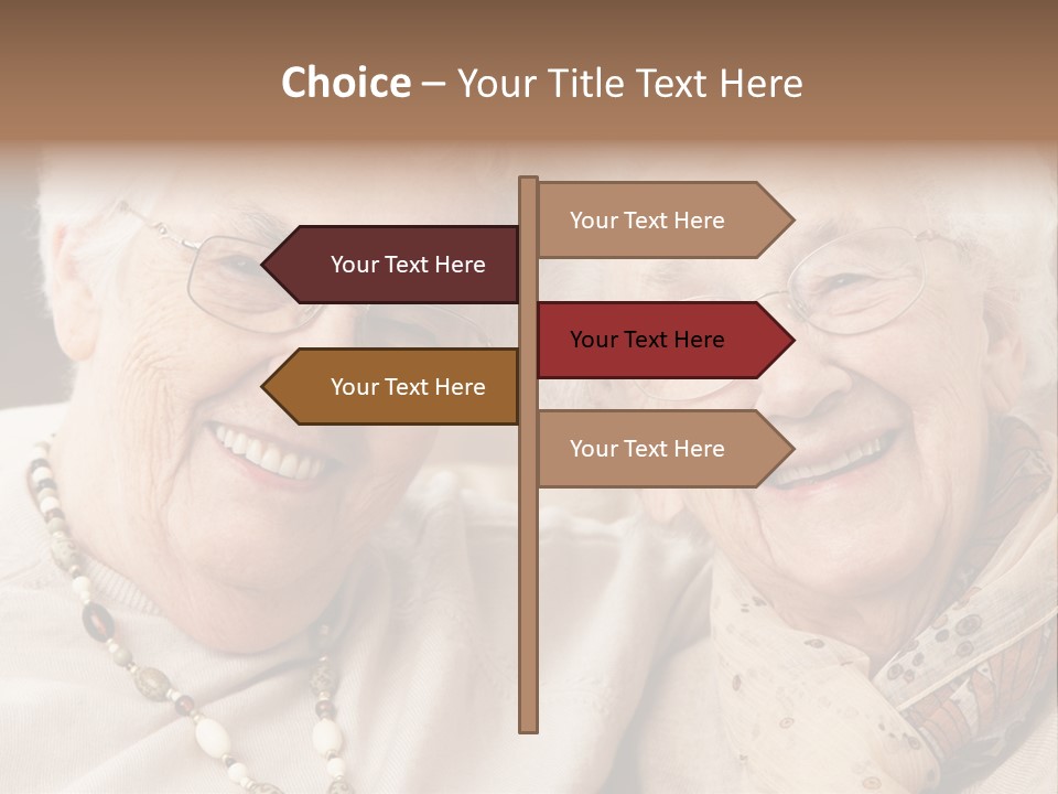 Two People Happy Horizontal PowerPoint Template