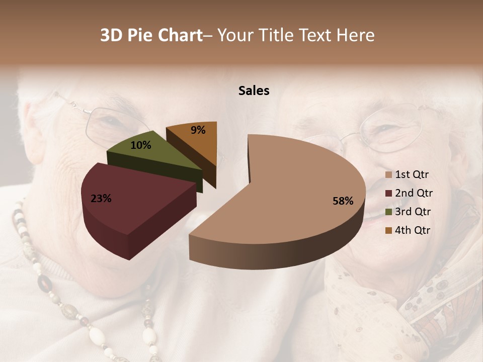 Two People Happy Horizontal PowerPoint Template
