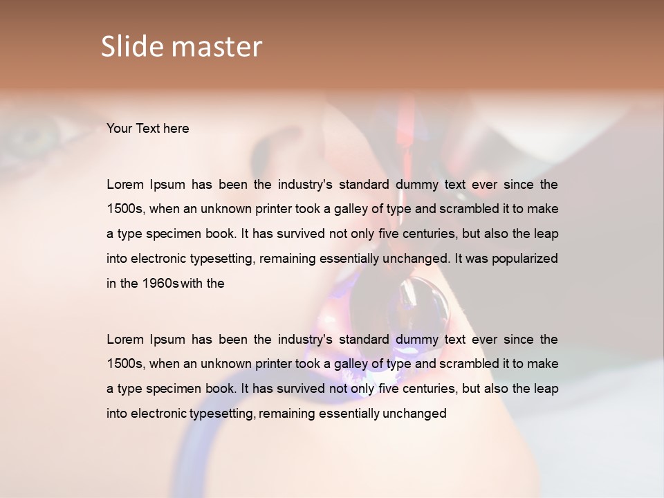 Oral Patient Ultraviolet PowerPoint Template