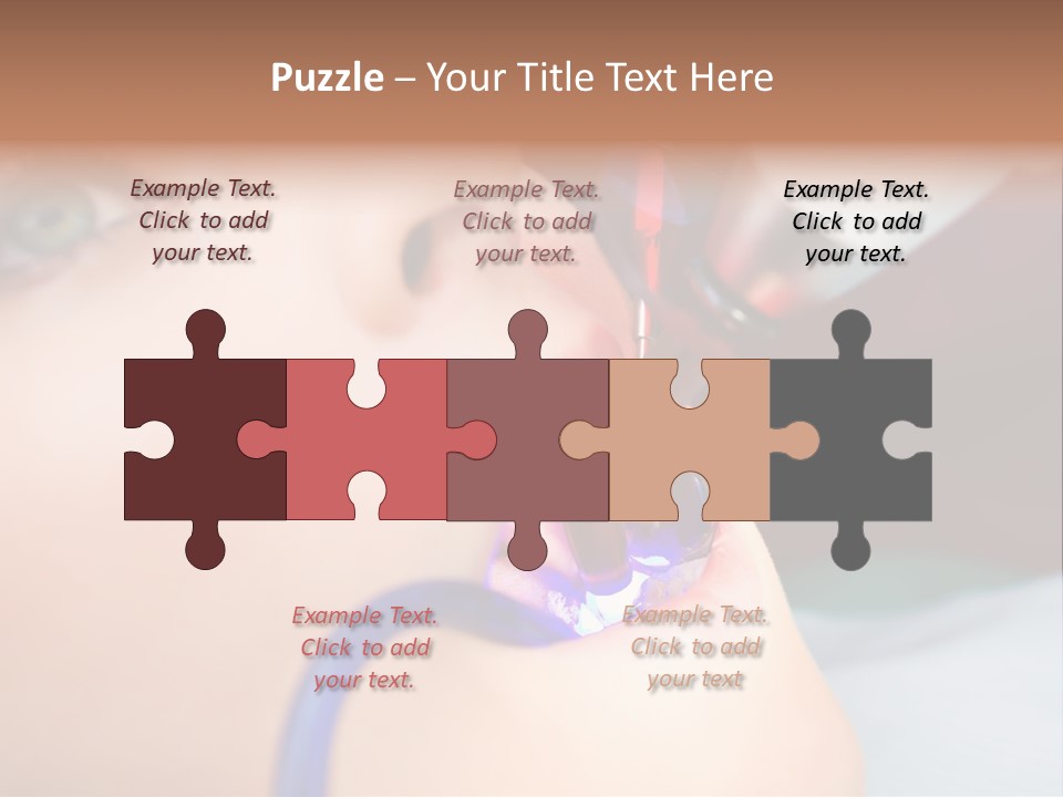 Oral Patient Ultraviolet PowerPoint Template