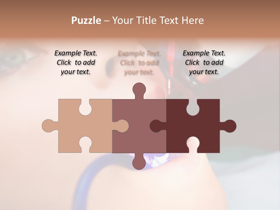 Oral Patient Ultraviolet PowerPoint Template