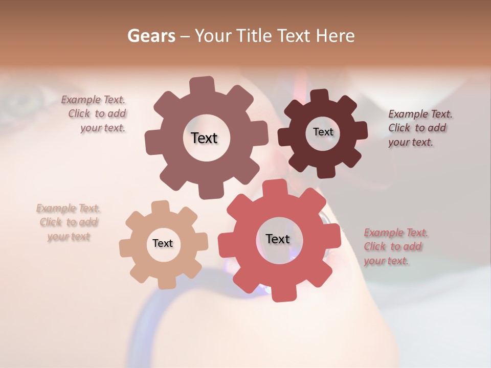 Oral Patient Ultraviolet PowerPoint Template