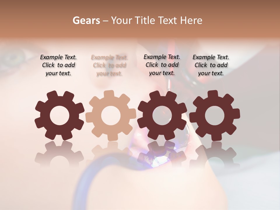 Oral Patient Ultraviolet PowerPoint Template