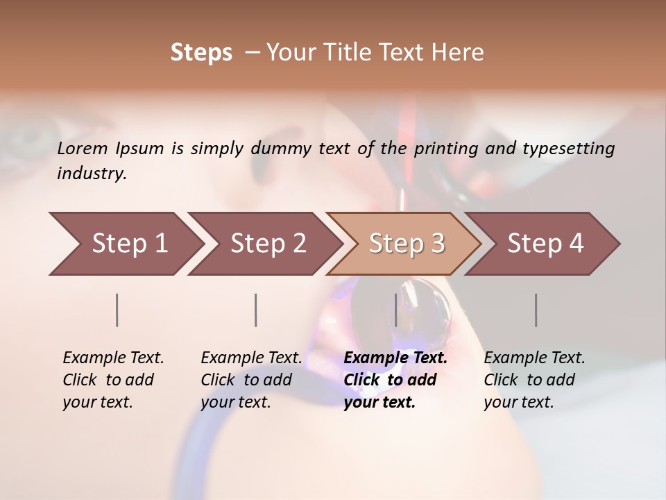 Oral Patient Ultraviolet PowerPoint Template