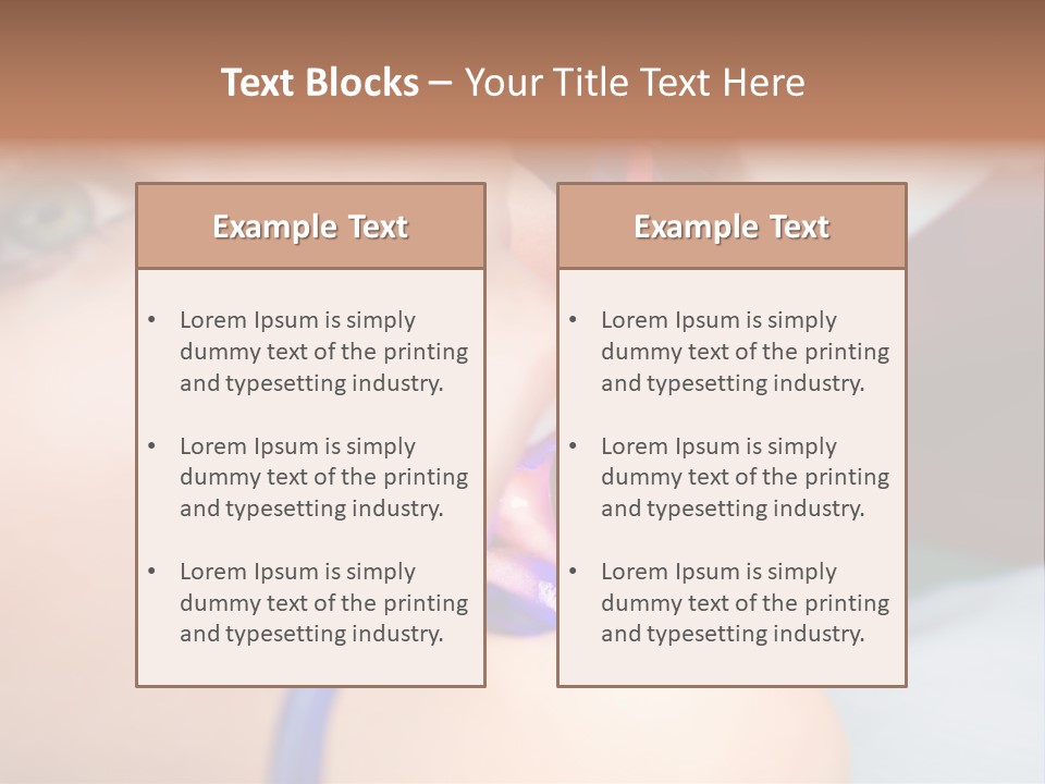 Oral Patient Ultraviolet PowerPoint Template