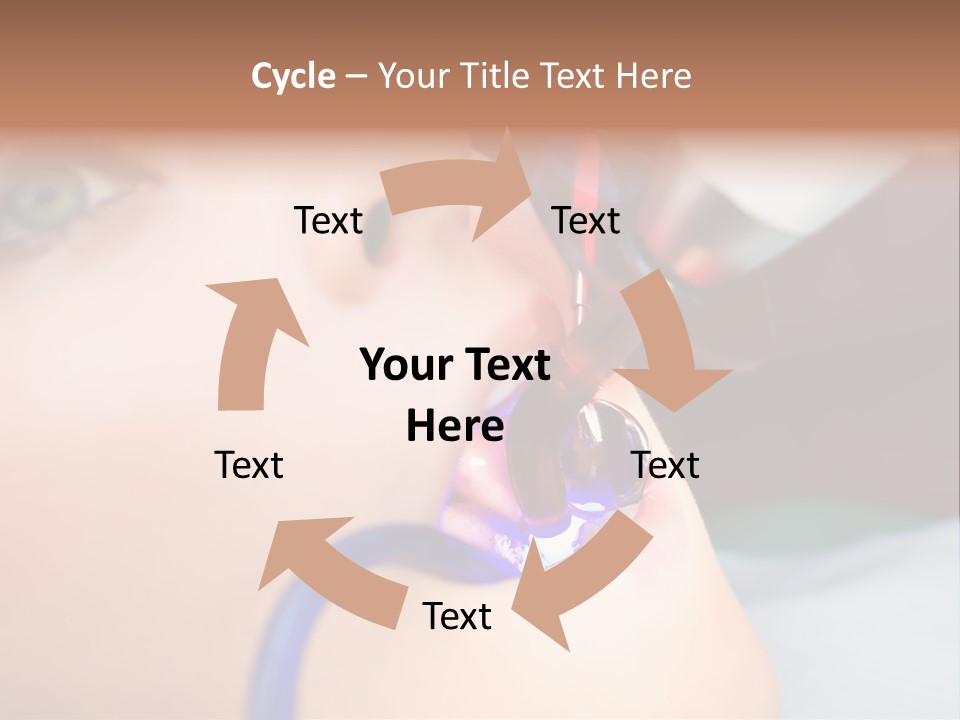 Oral Patient Ultraviolet PowerPoint Template