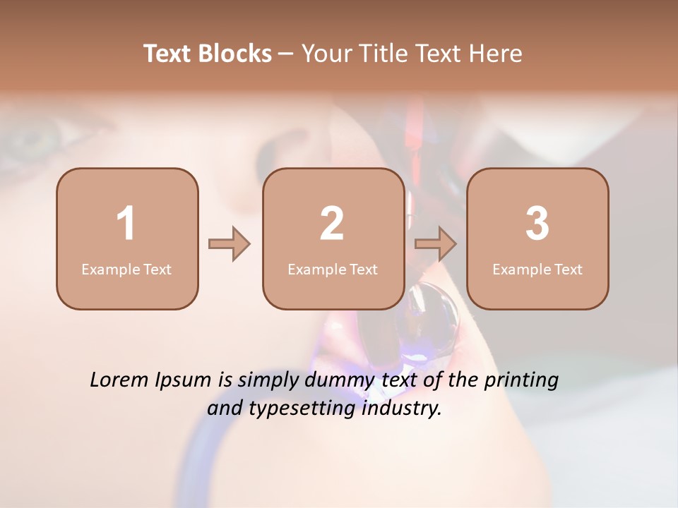 Oral Patient Ultraviolet PowerPoint Template