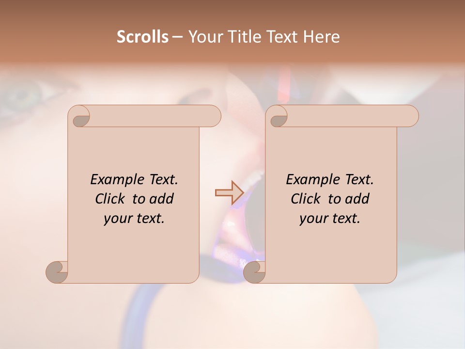 Oral Patient Ultraviolet PowerPoint Template