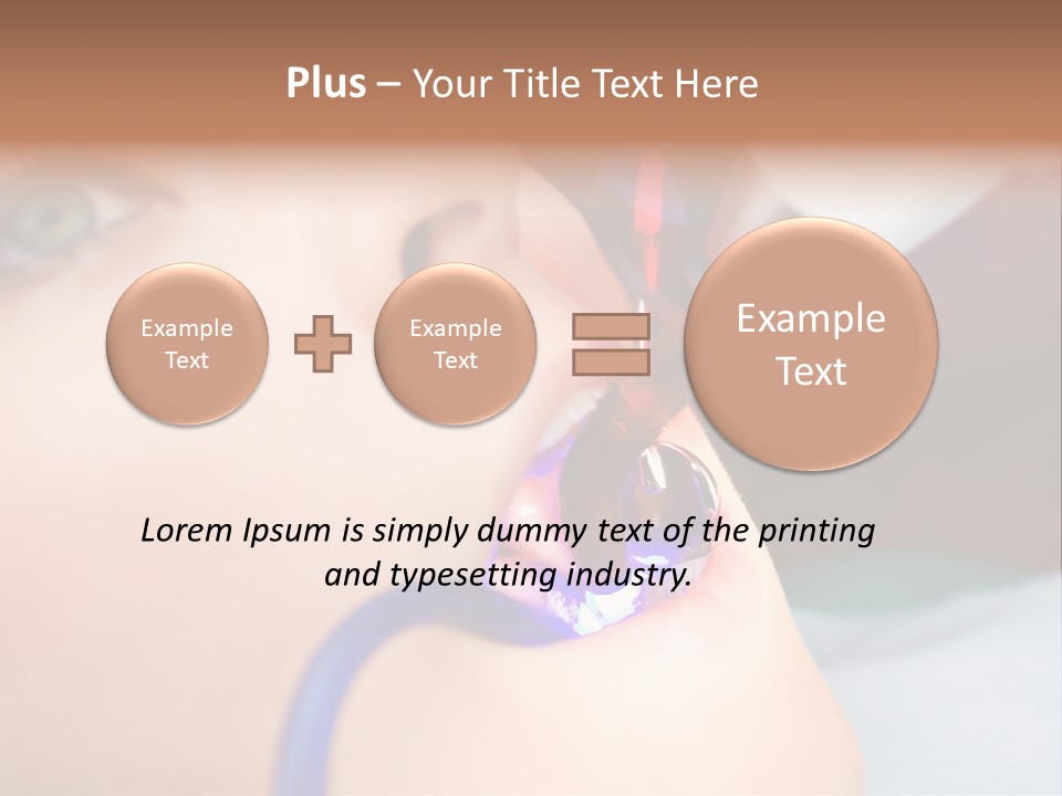 Oral Patient Ultraviolet PowerPoint Template