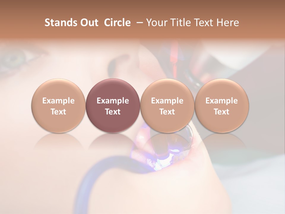 Oral Patient Ultraviolet PowerPoint Template