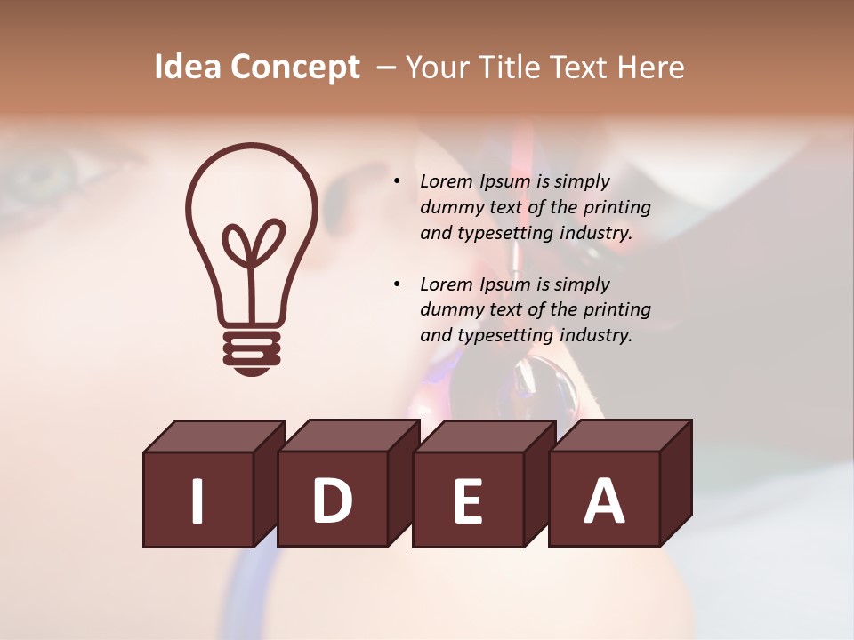 Oral Patient Ultraviolet PowerPoint Template
