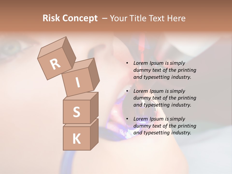 Oral Patient Ultraviolet PowerPoint Template