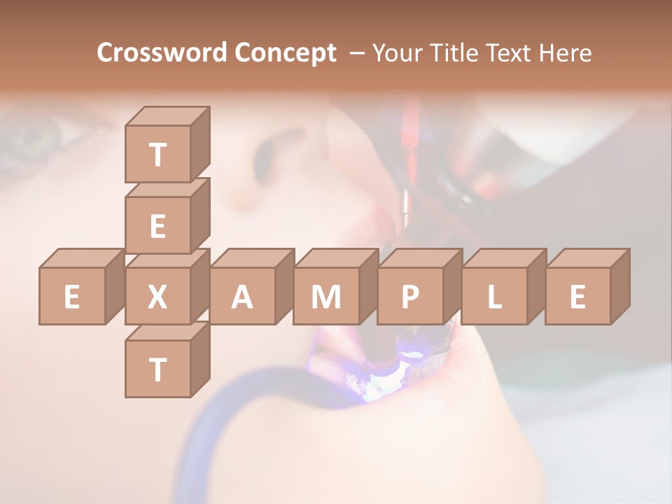 Oral Patient Ultraviolet PowerPoint Template