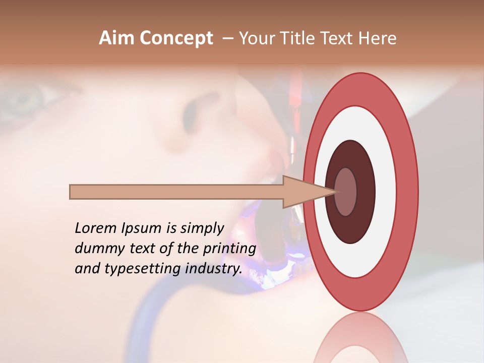 Oral Patient Ultraviolet PowerPoint Template