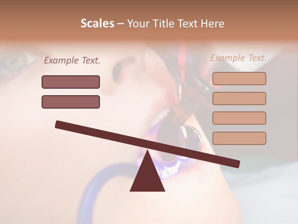 Oral Patient Ultraviolet PowerPoint Template