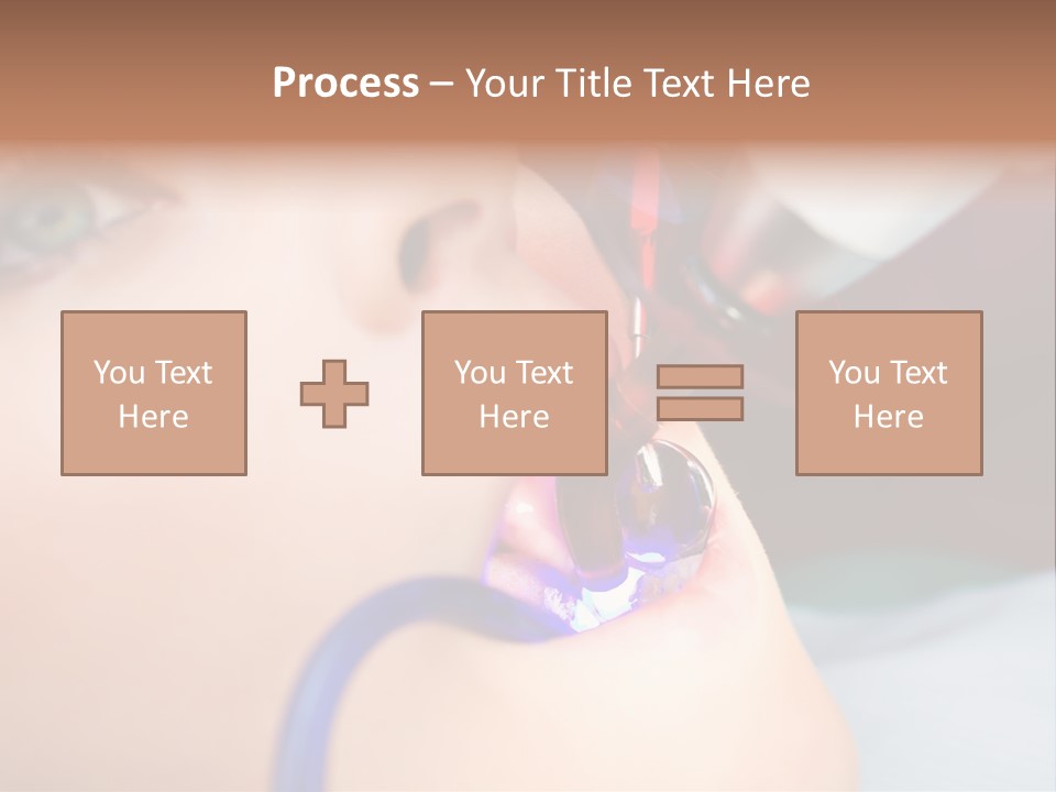 Oral Patient Ultraviolet PowerPoint Template