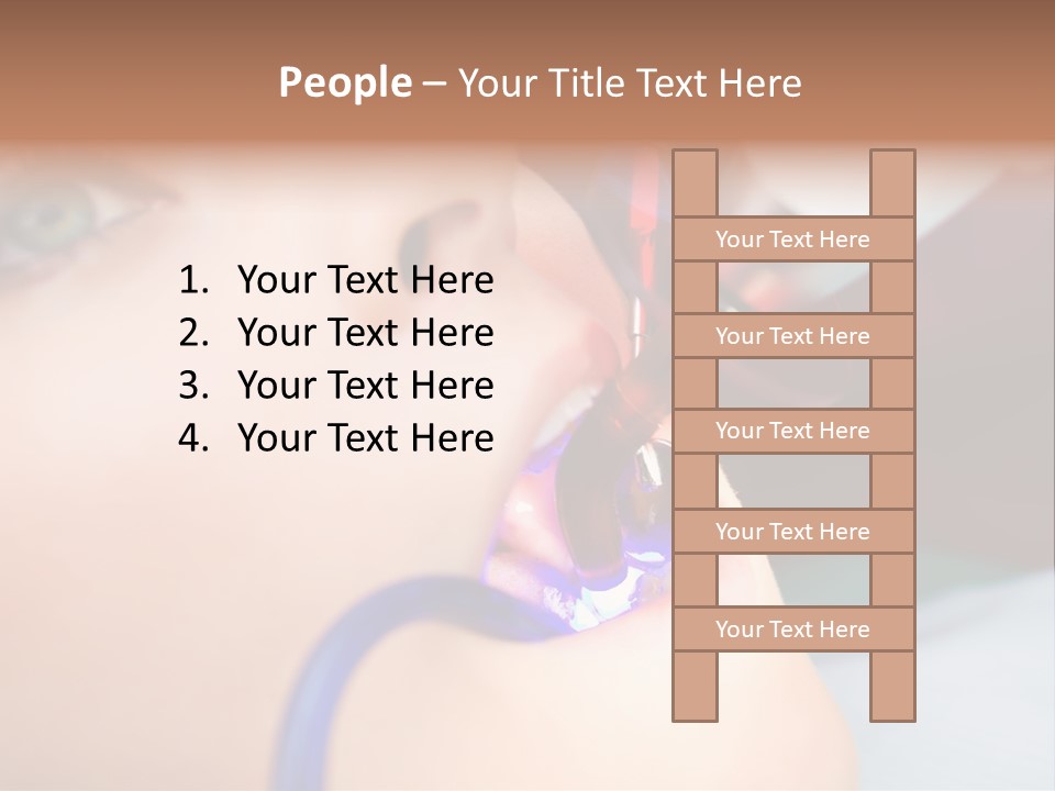 Oral Patient Ultraviolet PowerPoint Template