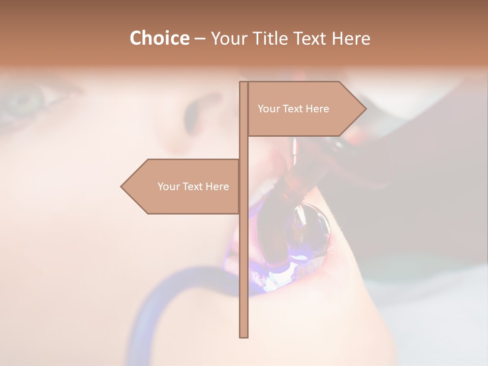 Oral Patient Ultraviolet PowerPoint Template